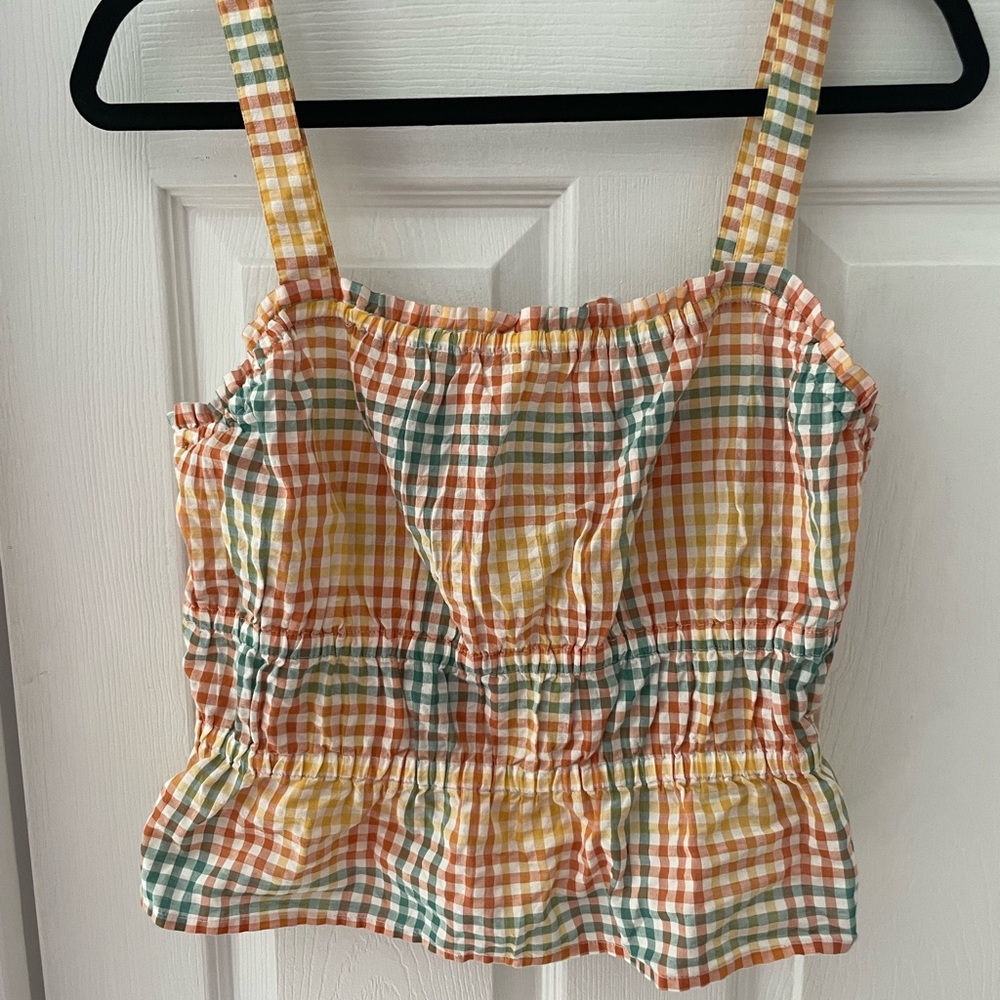 Madewell gingham tank